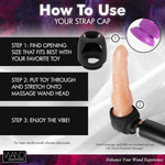 Adjustable Black Strap Cap Harness for Dildos – Secure & Comfortable Fit
