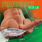 10.5 LB 2-in-1 Male Sex Doll Torso with Realistic Dildo, Testis & Tight Anal Hole
