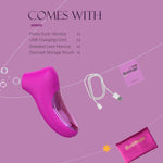 Rose Clitoral Suction Vibrator - 10 Modes, Quiet & Powerful Stimulator for Women