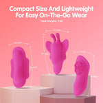 APP-Controlled Wearable Vibrator for Couples, Remote Mini Bullet Clitoral Stimulator