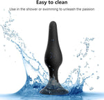 5PCS Silicone Anal Plug Set for Beginners, Men & Women - Adult Sex Toys (Black)
