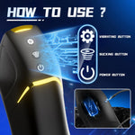 Automatic Male Stroker with 5 Suction & 10 Vibration Modes, Realistic Texture