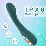 Rechargeable G-Spot Vibrator – Curved Silicone Massager with 10 Intense Modes