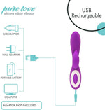 Rechargeable Silicone Rabbit Vibrator – Dual Stimulation & Water-Resistant Design