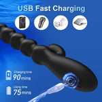 Prostate Massager & Vibrating Anal Beads for Men & Women, G-Spot & Clitoral Toy