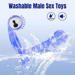 Double Penetration Anal Plug with Bullet Vibrator & Cock Ring, Strap-On Prostate Massager