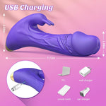 Realistic G-Spot Vibrator | Silicone Dildo with 10 Modes & Clitoral Stimulation