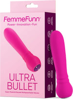 Powerful Mini Bullet Vibrator – 20 Modes, Waterproof, Quiet, USB Rechargeable (Pink)