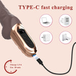 9.8" Thrusting Dildo with LED Display, 9 Vibration & Thrusting Modes, Silicone