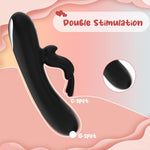Rechargeable Rabbit Vibrator with Dual Motors & 10 Modes for G-Spot & Clitoral Pleasure
