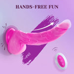 Heating Thrusting Dildo Vibrator – 9.25" G-Spot Stimulator with Remote & Suction