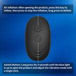 Remote Inflatable Anal Vibrator with 10 Modes & Prostate Massage for Men & Women
