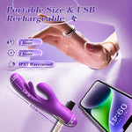 APP-Controlled G-Spot Rabbit Vibrator – 7 Licking & 7 Vibration Modes, Purple