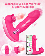Thrusting Rose Vibrator – 9 Modes for Clitoral, Nipple & Couples Play, Adult Toy