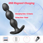 APP-Controlled Anal Plug Vibrator – 9-Mode Silicone Prostate Massager for Men & Couples