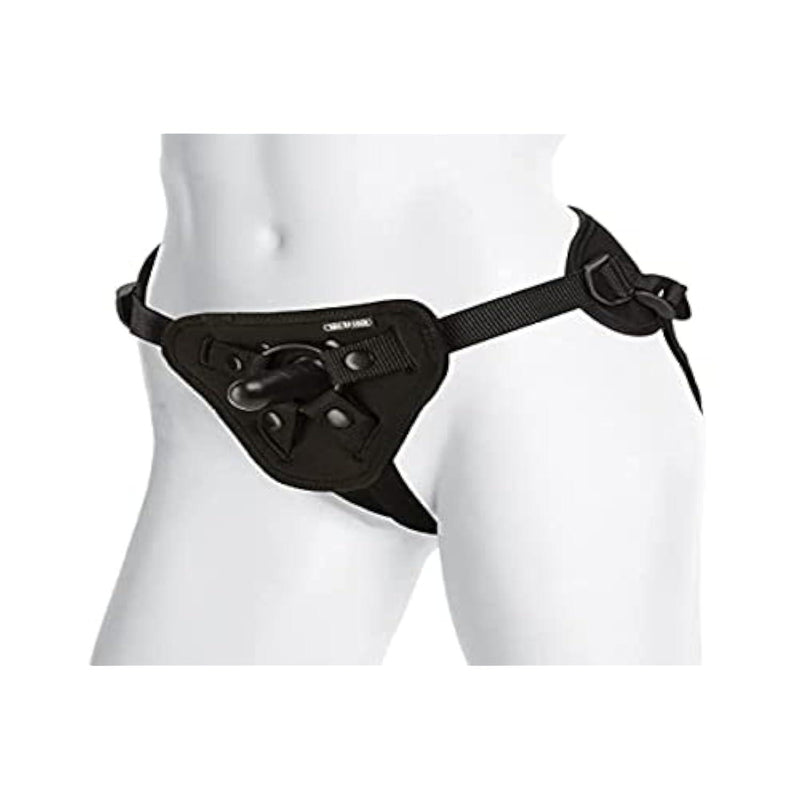 Doc Johnson Vac-U-Lock Platinum - Luxe Harness with Vac-U-Lock Plug and 3 Different Sized O-Rings - Compatible with O-Ring and Vac-U-Lock Dildos - Accommodates Up-To 69" Waist