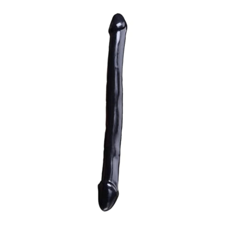 XXL Giant Double Dildo Black, Extra Large Double Ended Dildo with Smooth PVC Material and Dual Head Design