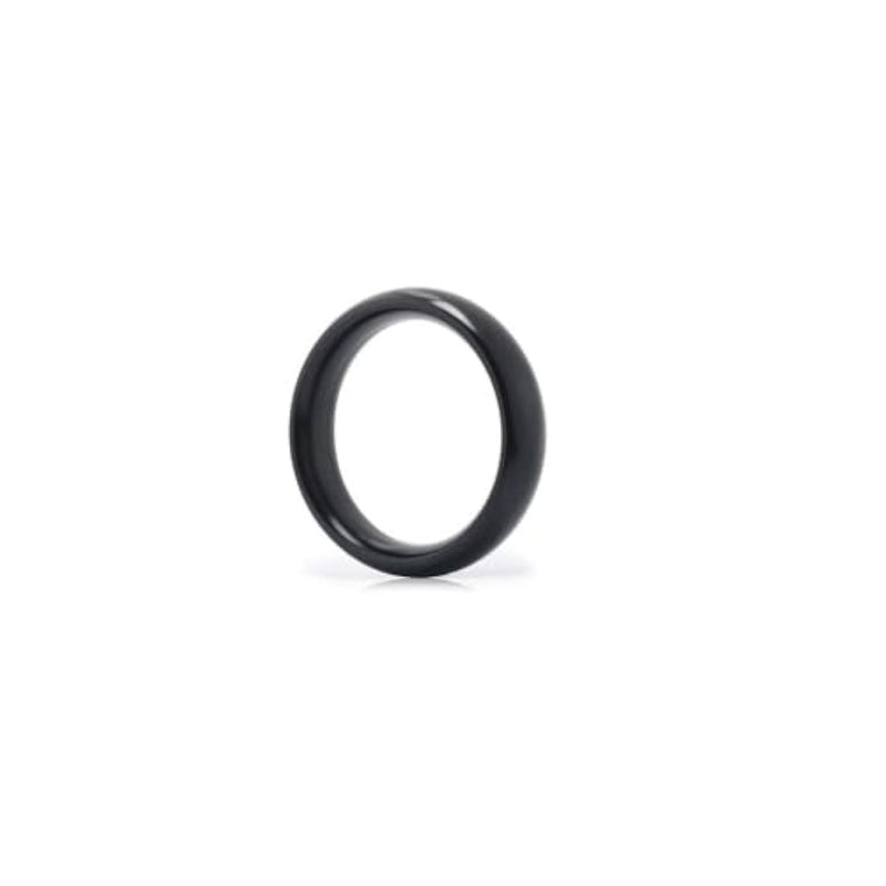 Metal Cock Testicle Ring Without Edges, Sexual Stimulation Device Prolonged Erection Sex Toy for Men(Black, Large)