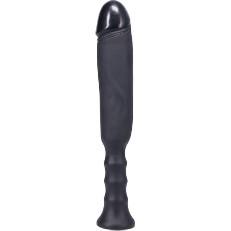 Anaconda Silicone Dildo, 7 Inch, Onyx, Ergonomic Handle
