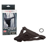 Packer Gear Black Jock Strap Harness – Adult Sex Toy Strap On Dong Packer Probes for Couples - L / XL