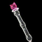 Anal Beads Buttplug Glass Dildo for Women,Crystal Realistic Dildo Anal Plug Male Couples Sex Toy for G Spot Vag nal Stimulator, BDSM Masturbator Prostate Massager Anal Dilator Adult Sex Toys for Women