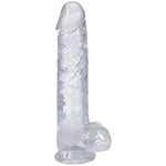 Doc Johnson Really Big Dick in A Bag - 10 inch - Suction Cup Base, Total Length: 10 in. (25.4 cm), Insertable Length: 8.75 in. (22.2 cm), Width/Diameter: 2 in. (5.1 cm), Crystal Clear TPE