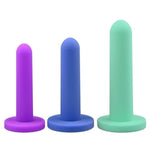 Butt Plugs Silicone Vaginal Dilators Anal Training Kit Simple Dildo Set for Pelvic Floor Exercises Anal Dildos for Prostate Massage Anal Stretching Adult Sex Toys for Women Men (Beginner, 3 Pcs)