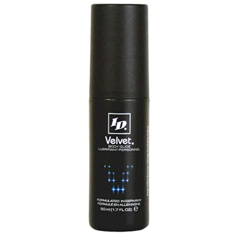 ID Velvet Silicone Based Personal Lubricant 1.7 Fl Oz – Sensual Luxury - Long Lasting Silicone Lube for Men Women and Couples Lube, Made in USA by ID Lubricants