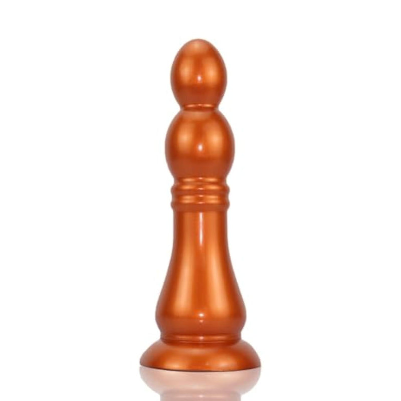 Anal Stretcher Long Butt Plug Liquid Silicone Anal Beads Flexible Suction Cup Dildo for Prostate Massage Adult Sex Toys for Men Women Couples Advanced (M)