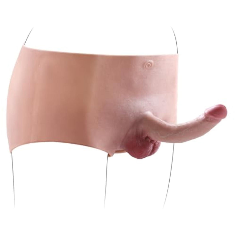 Realistic Strap On Wearable Dildo, 6 Inch Solid Dick for Transgender Women