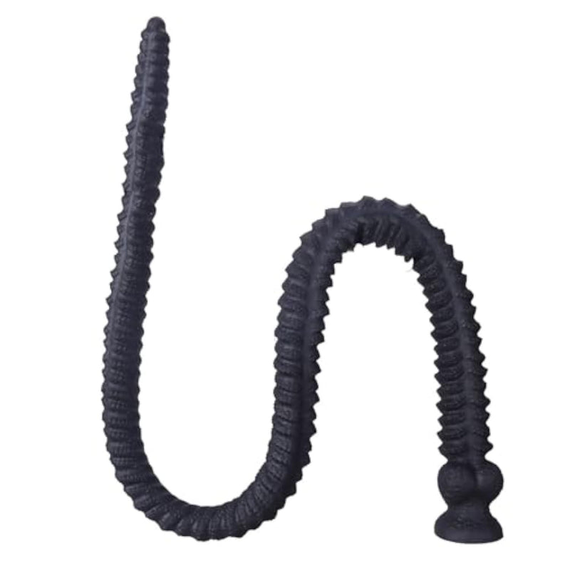 Super Long Anal Dildo 31.49" Butt Plug with Spiral Ridge Texture