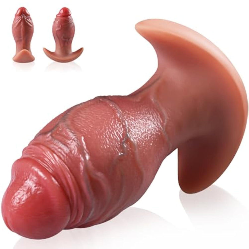 3.26 in Diameter Huge Silicone Butt Plug with Tapered Training Tip & T-Base