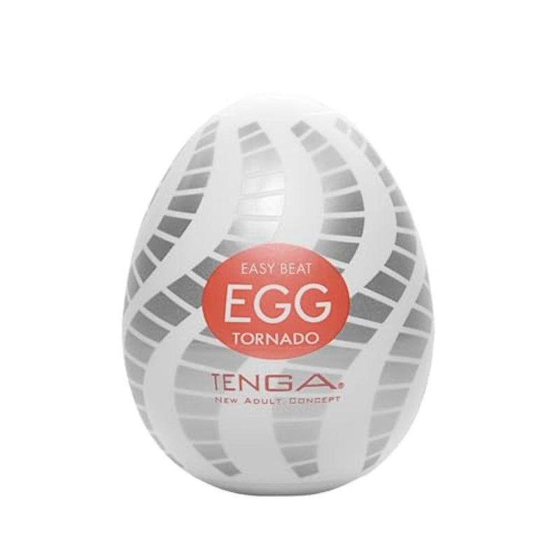 TENGA Egg Tornado Ruby, Disposable, Super-Stretchable, Pleasurable, Male Masturbation Sleeve