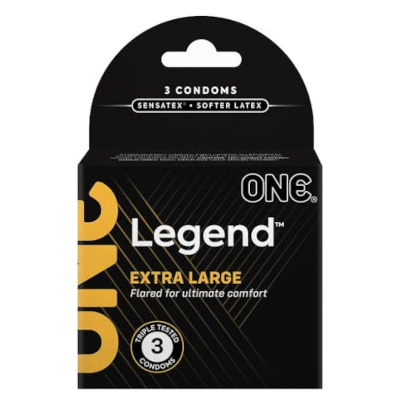 Legend Extra Large XL Latex Condoms with Brass Pocket Case, 3 Count