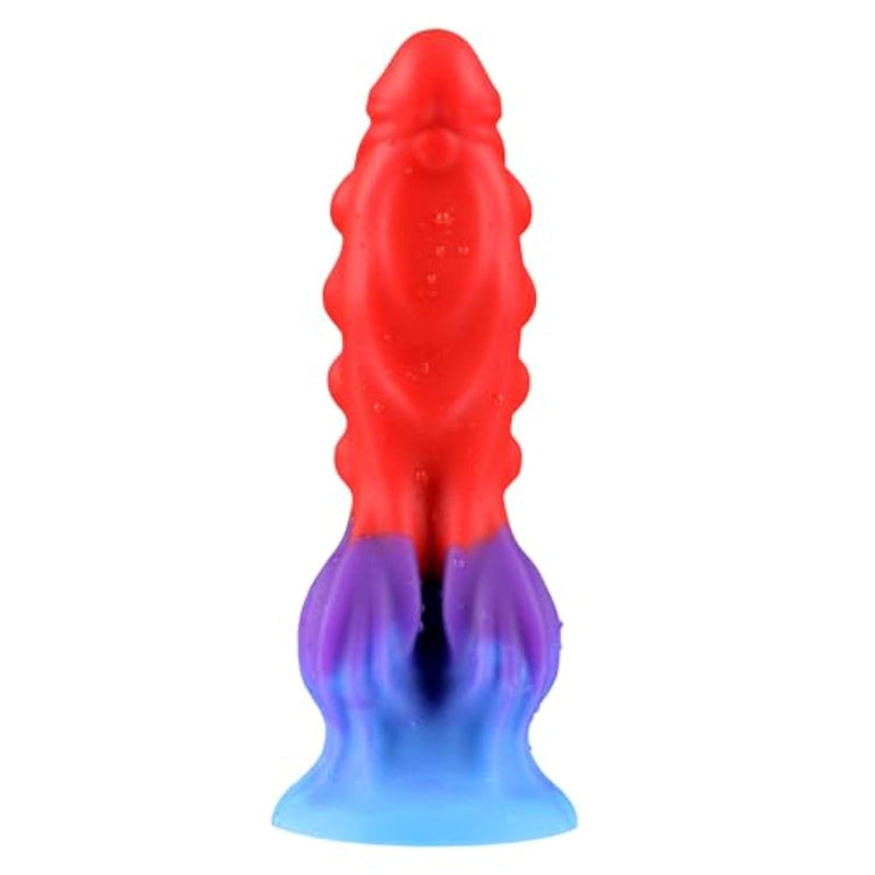 7.5 inch Girth Huge Dildo Silicone Animal Anal Dildo with Strong Suction Cup, Thrusting Knot Dildos G Spot Dildos Anal Toys for Women Men, Fantasy Colorful Dildos Adult Sex Toys for Couples Gay Les