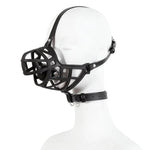 Ball Gag BDSM Restraints Dog Mouth Harness with Collar Adjustable Head Strips Slave Bondage Silicone Fetish Sex Toys for Men Women and Couples (S)