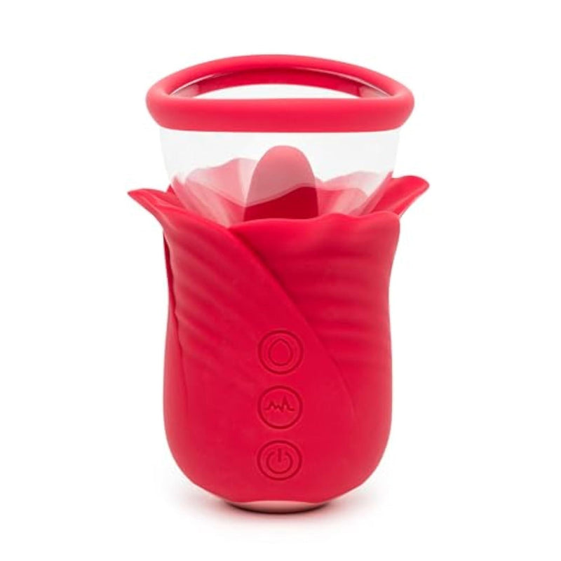 Rose Vibrating Pussy Pump and Clitoral Stimulator for Women