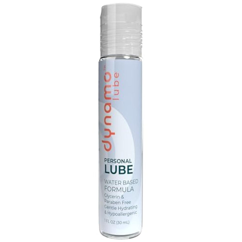 Dynamo Wellness Water-Based Personal Lubricant – Non-Staining Lube for Men, Women & Couples – Paraben-Free, Glycerin-Free – 1oz Travel Size