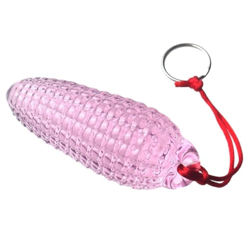 Glass Butt Plug,Crystal Anal Plug,Corn Butt Trainer with Safe Rope,Adult Sex Toys,Portable Bum Bomb Plug,Anal Masturbation Prostate Massager for Lesbian Gay and Couples