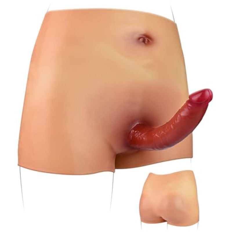 Strap On Dildo Panties with 7 Inch Solid Dick, Silicone Lesbian Sex Toy