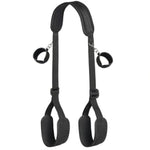 Adult Restraint Harness Set, Adjustable Nylon Bondage Straps with Padded Wrist & Ankle Cuffs, Shoulder Pad and Metal Hooks, BDSM Role Play Accessories for Couples