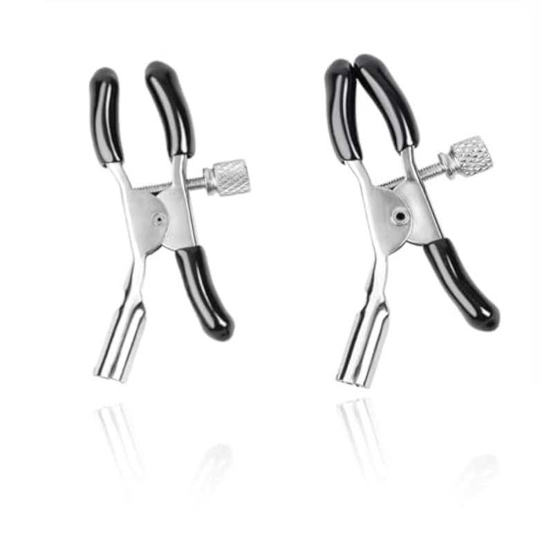 Nipple Clips for Adult Play Non-Piercing, Nipple Clamps Sensory Toys Woman Adjustable Pressure Metal Body Jewelry Non Piercing