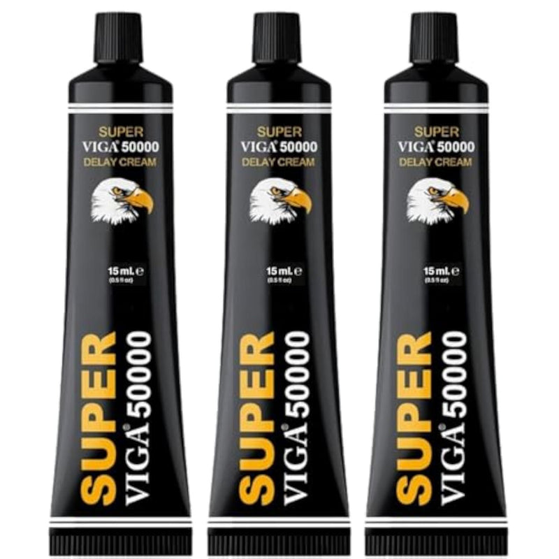 Super 50000 Delay Cream for Men, External Use Only 0.50 Fl Oz (3 Pcs)