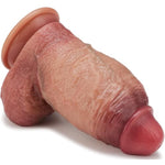 3.7'' Diameter Huge Thick Dildos, 8 Inch Dual Density Realistic Big Dildos with Strong Suction Cup for Hands-Free, Giant Dildo G-spot Anal & Vagina Stimulation for Women Men Advanced Players