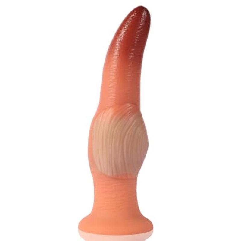 9" Fantasy Knot Dildo with Tapered Cone Tip, 2.48" deep Sea Creature Toy