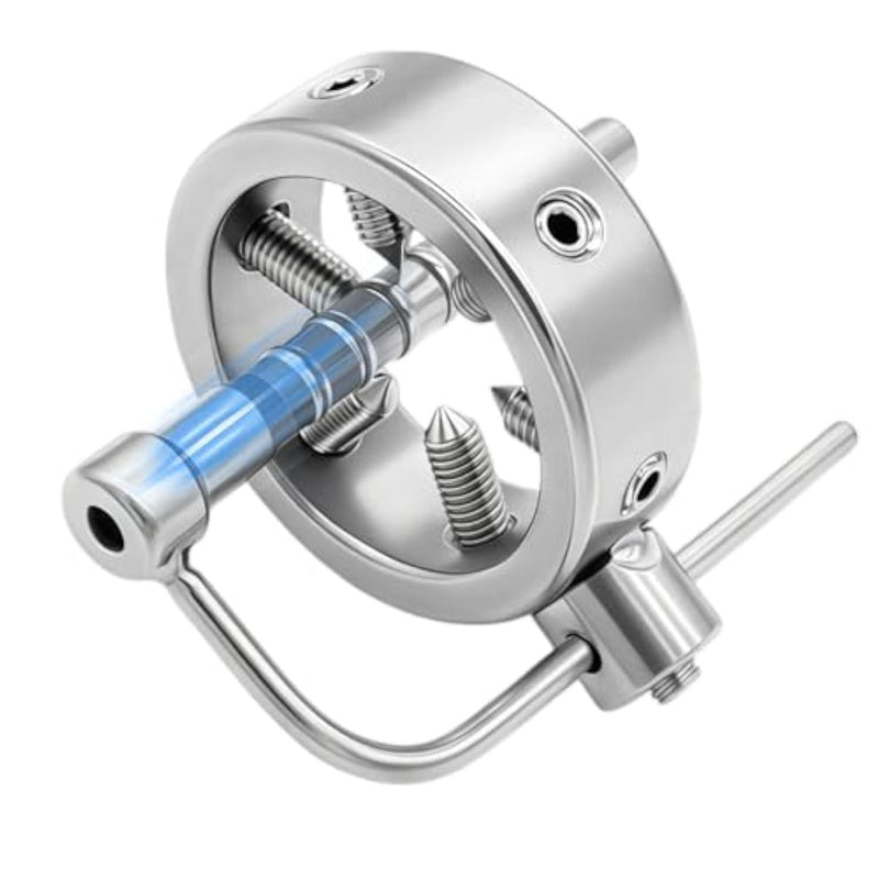 Spiked Chastity Cage with Urethral Plug for Men, Stainless Steel Male Chastity Device & Metal Chastity Cage, Ventilated Cock Cage with Catheter for BDSM Bondage, Sissy Training & Long-Term Wear.