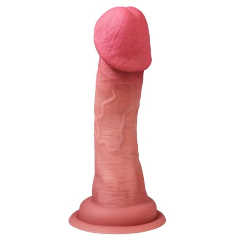 6.8 Inch Realistic Beginner Dildo, Large Glans Butt Plug with Suction Cup