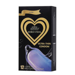 Ultra Thin Condoms for Men, Natural Latex Medium, 12 Count
