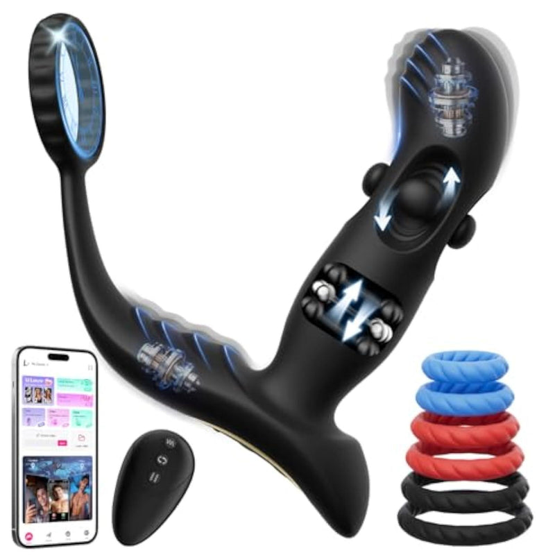 Prostate Massager Anal Toys Black Anal Dildo Stimulator