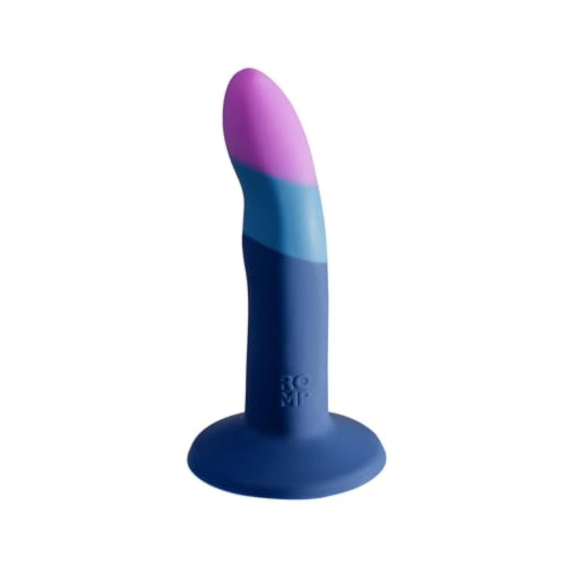 ROMP Piccolo Adult Sex Toys Dildo for Women, Clit Sucker, Blue